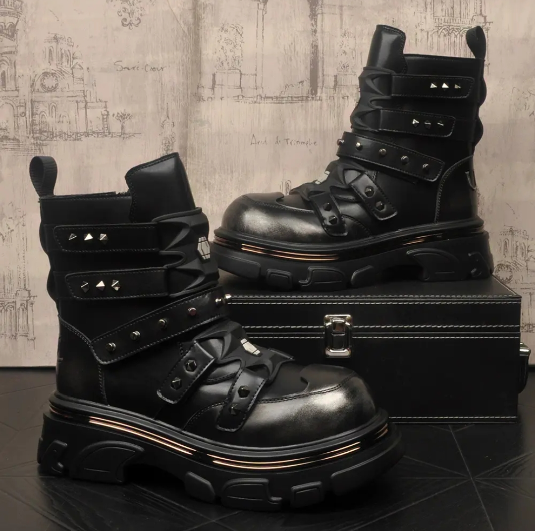 Metal punk Martin boots