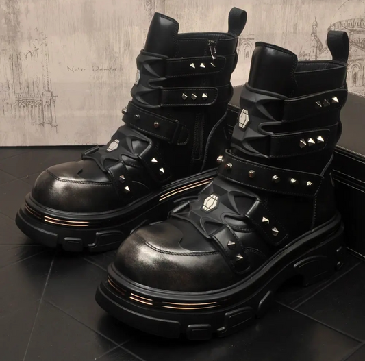 Metal punk Martin boots