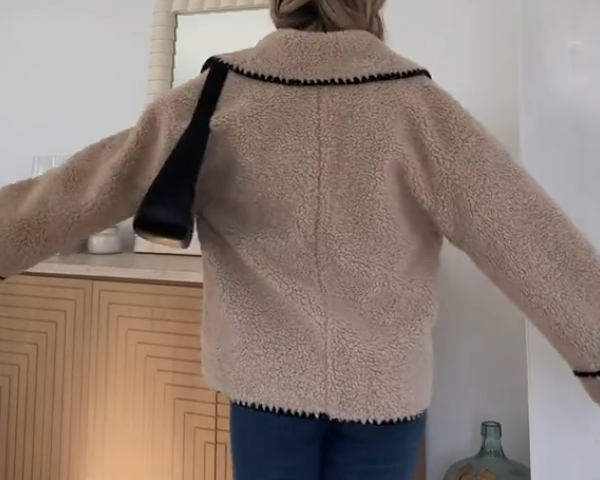 Large pocket plush jacket