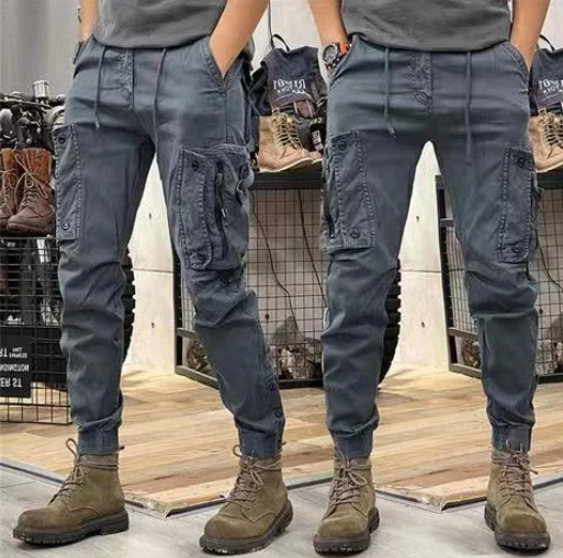 Men's Baggy Skinny Cargo Pants