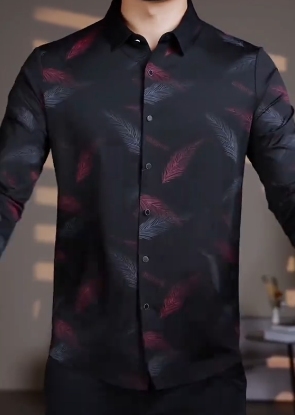 Feather Print Shirt