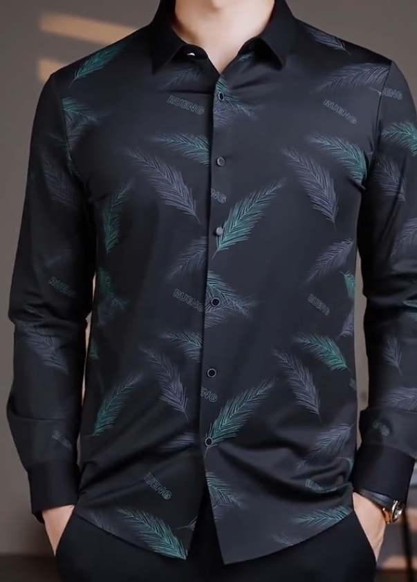 Feather Print Shirt