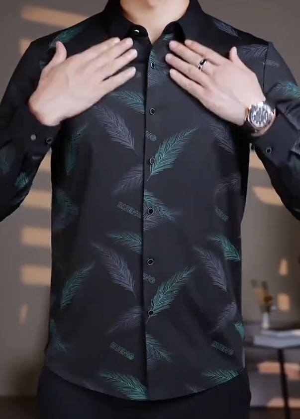 Feather Print Shirt