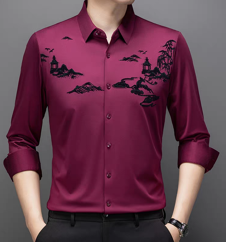 High-end silk shirt