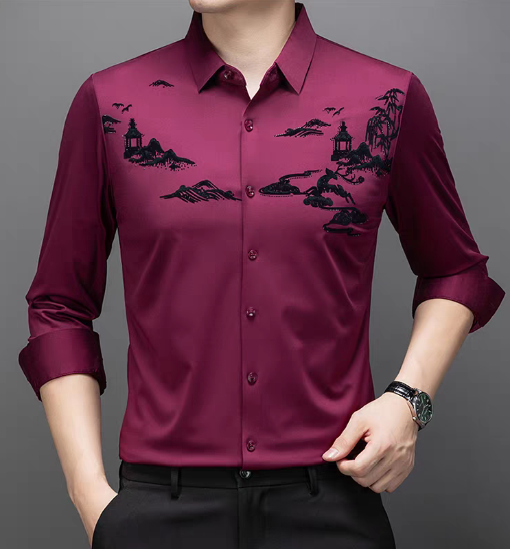 High-end silk shirt