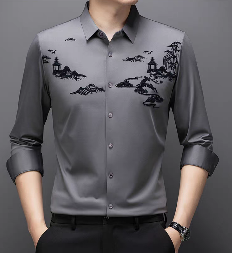 High-end silk shirt