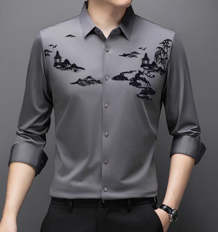 High-end silk shirt