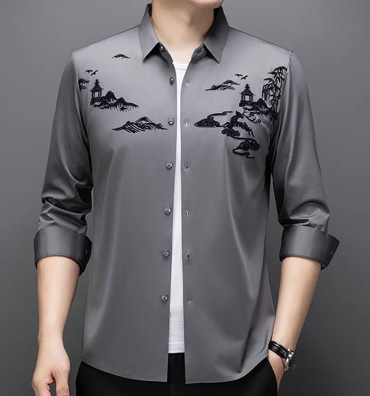 High-end silk shirt