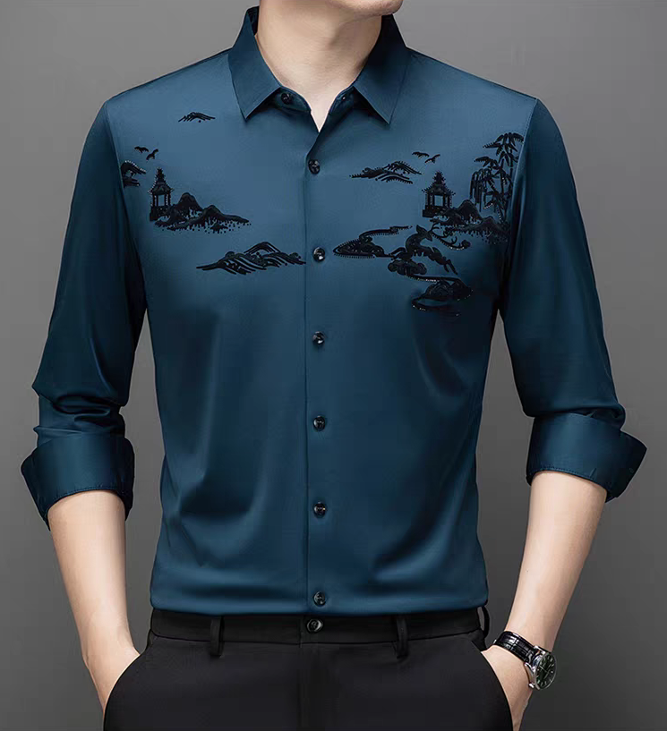 High-end silk shirt