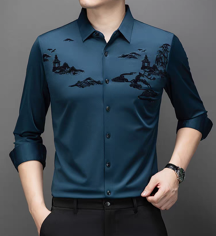 High-end silk shirt