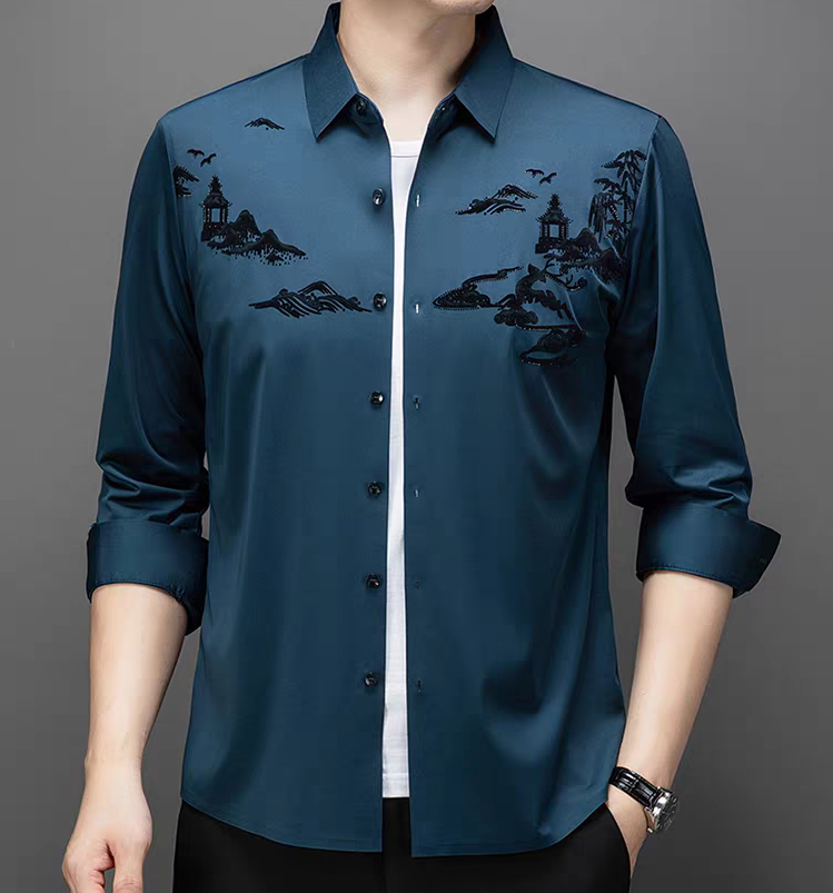 High-end silk shirt
