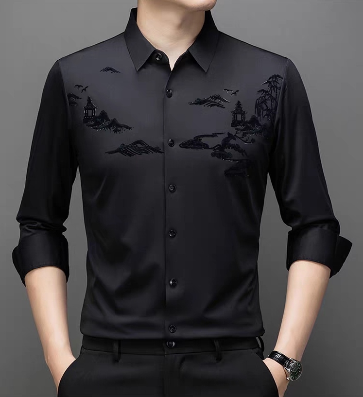 High-end silk shirt