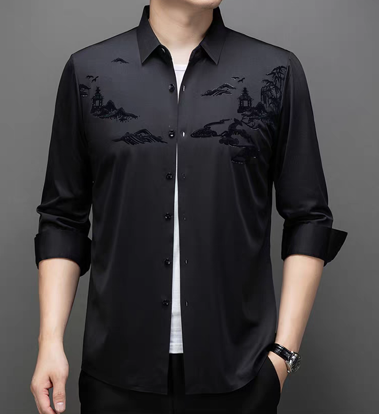 High-end silk shirt