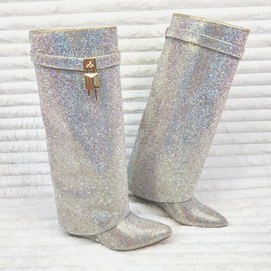 Rhinestone Over-the-Knee Women's Boots