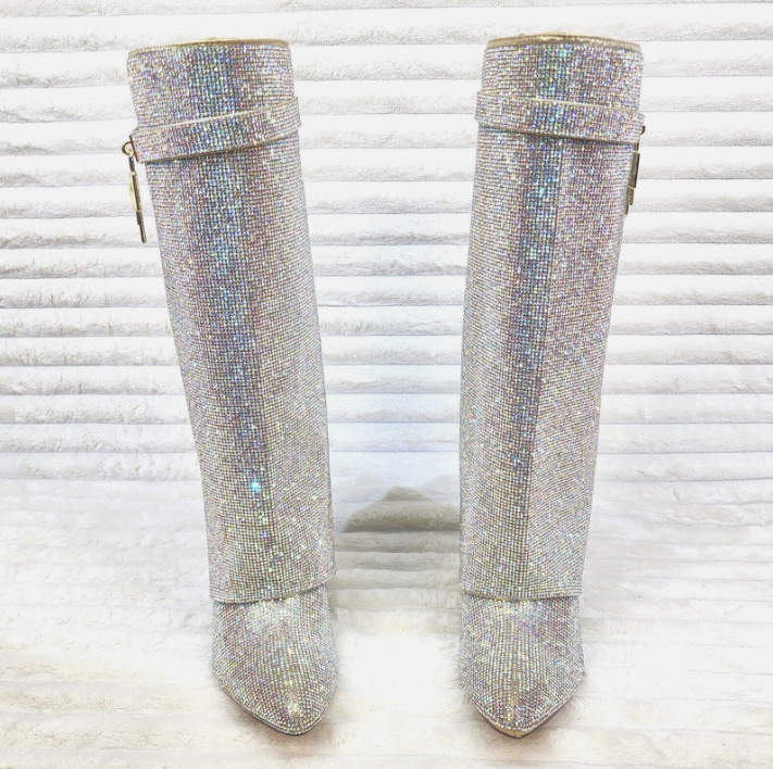 Rhinestone Over-the-Knee Women's Boots