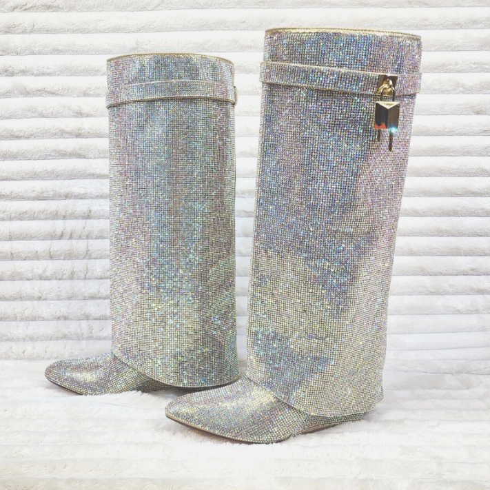 Rhinestone Over-the-Knee Women's Boots