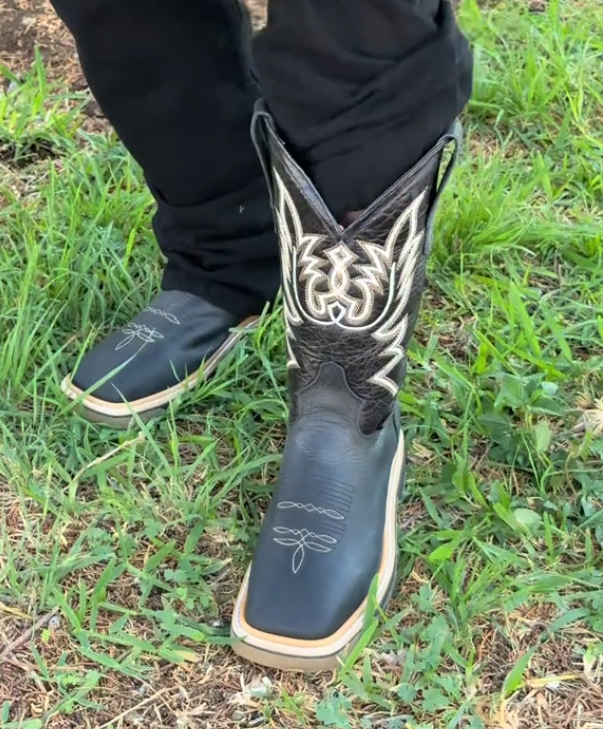 Men's Carved Western Cowboy Boots