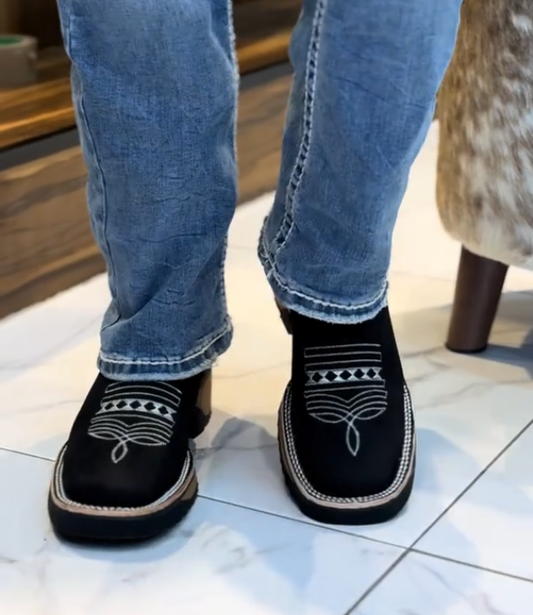 Men's Carved Cowboy Boots