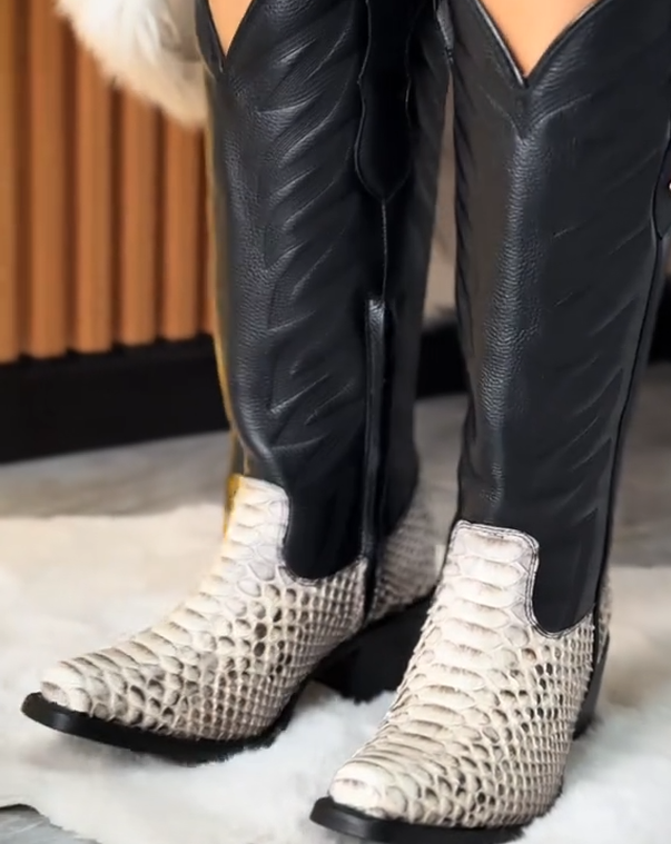 Python print women's cowboy boots