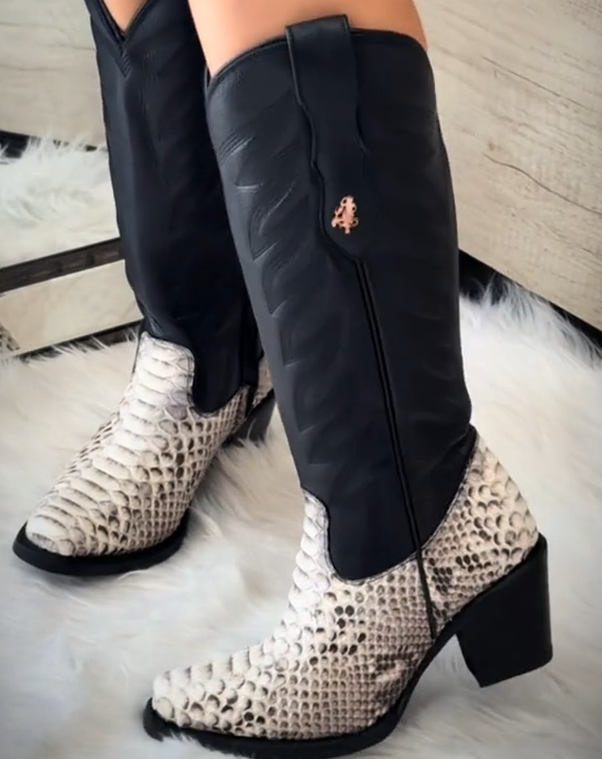 Python print women's cowboy boots