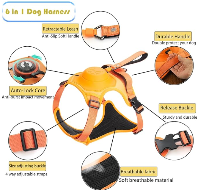 Retractable dog leash