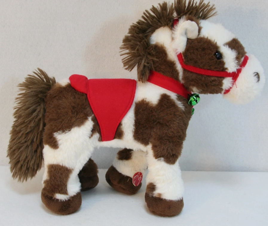 Walking electric plush animated horse