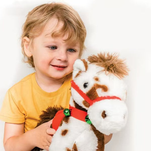 Walking electric plush animated horse