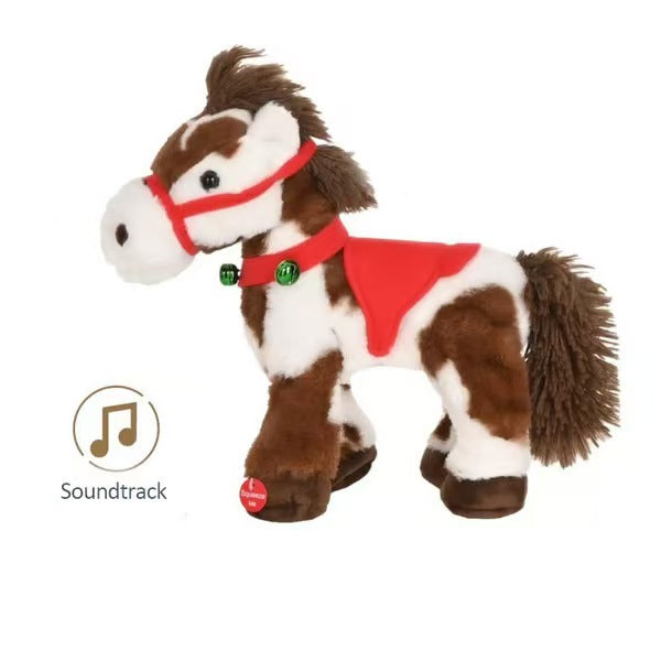 Walking electric plush animated horse