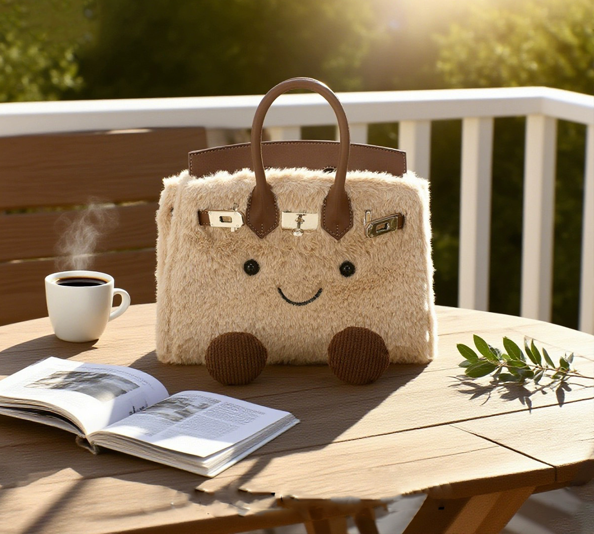 Little elf fluffy handbag