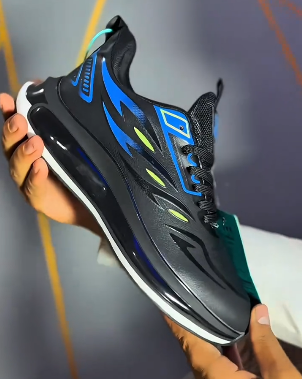 Leather soft-soled casual sneakers