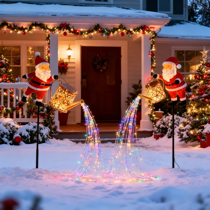 🎅Christmas Claus Solar Kettle Lights