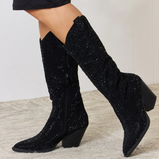 Luxury Rhinestone Women's Cowboy Boots