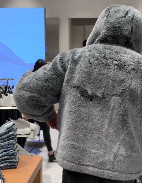 Men's Luxury Plush Hooded Jacket