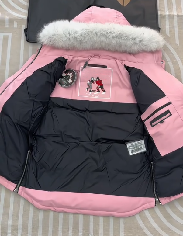 Pink short bomber jacket