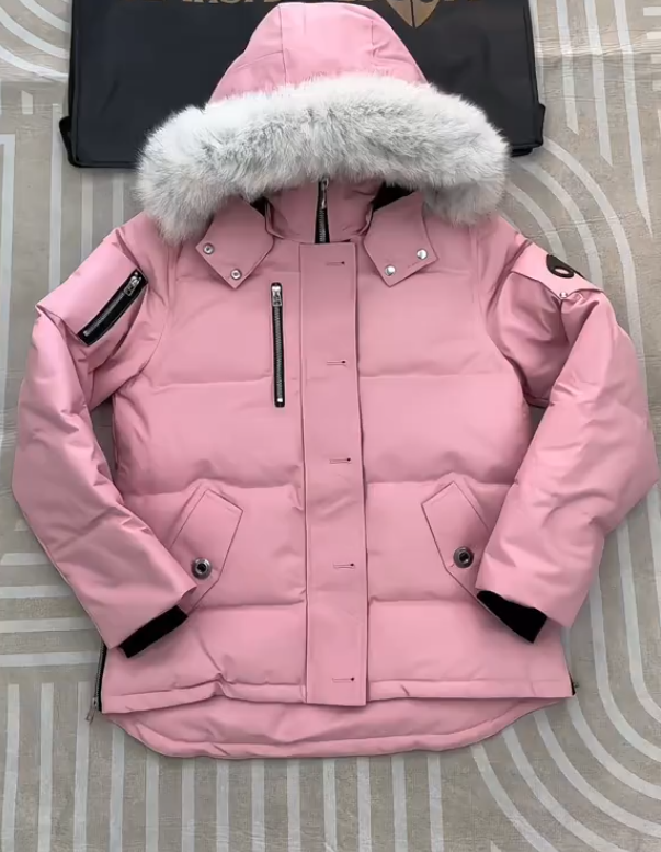 Pink short bomber jacket