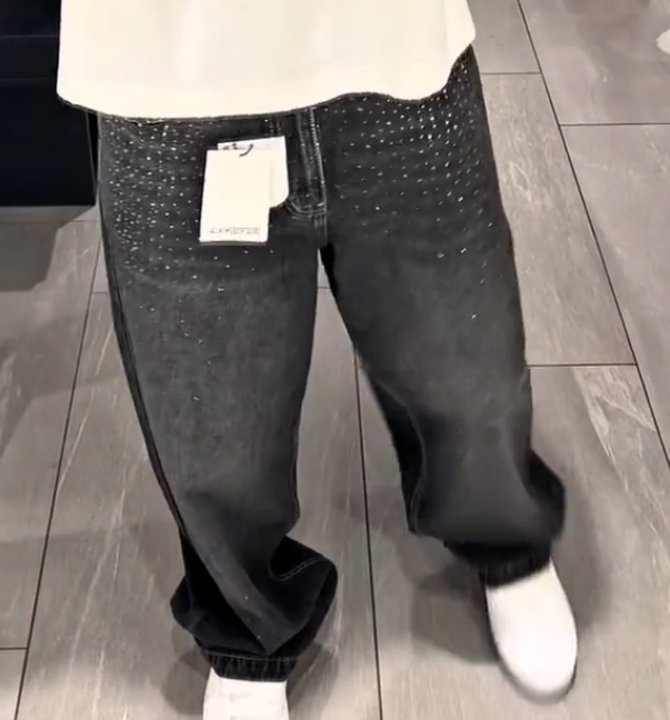 Men's Rhinestone Casual Jeans