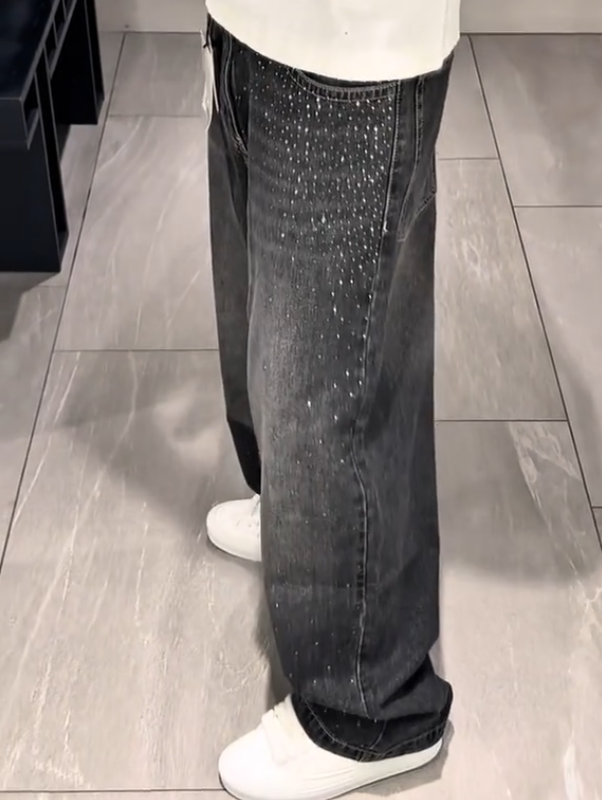Men's Rhinestone Casual Jeans