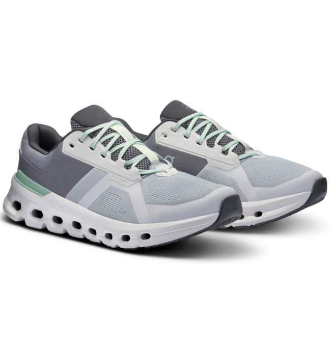 Zapatillas para correr en carretera--Couple style--Gray-Green