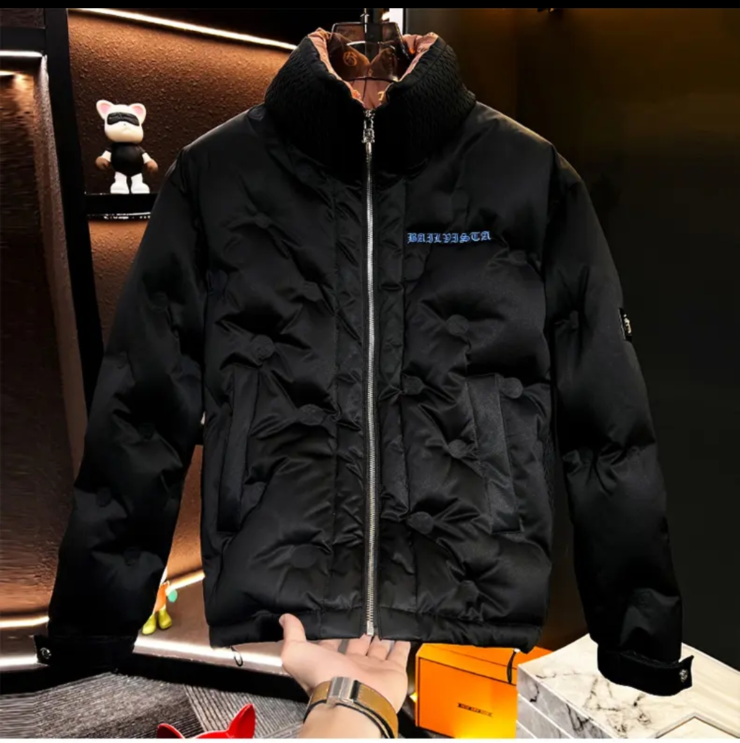 Luxury White Goose Down Men's Down Jacket