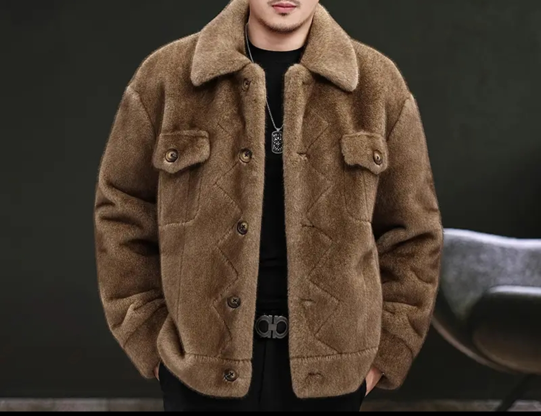 Men's Luxury Mink Fur Jacket