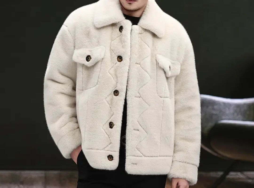 Men's Luxury Mink Fur Jacket
