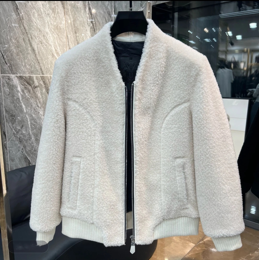 Men's high-end shearling jacket