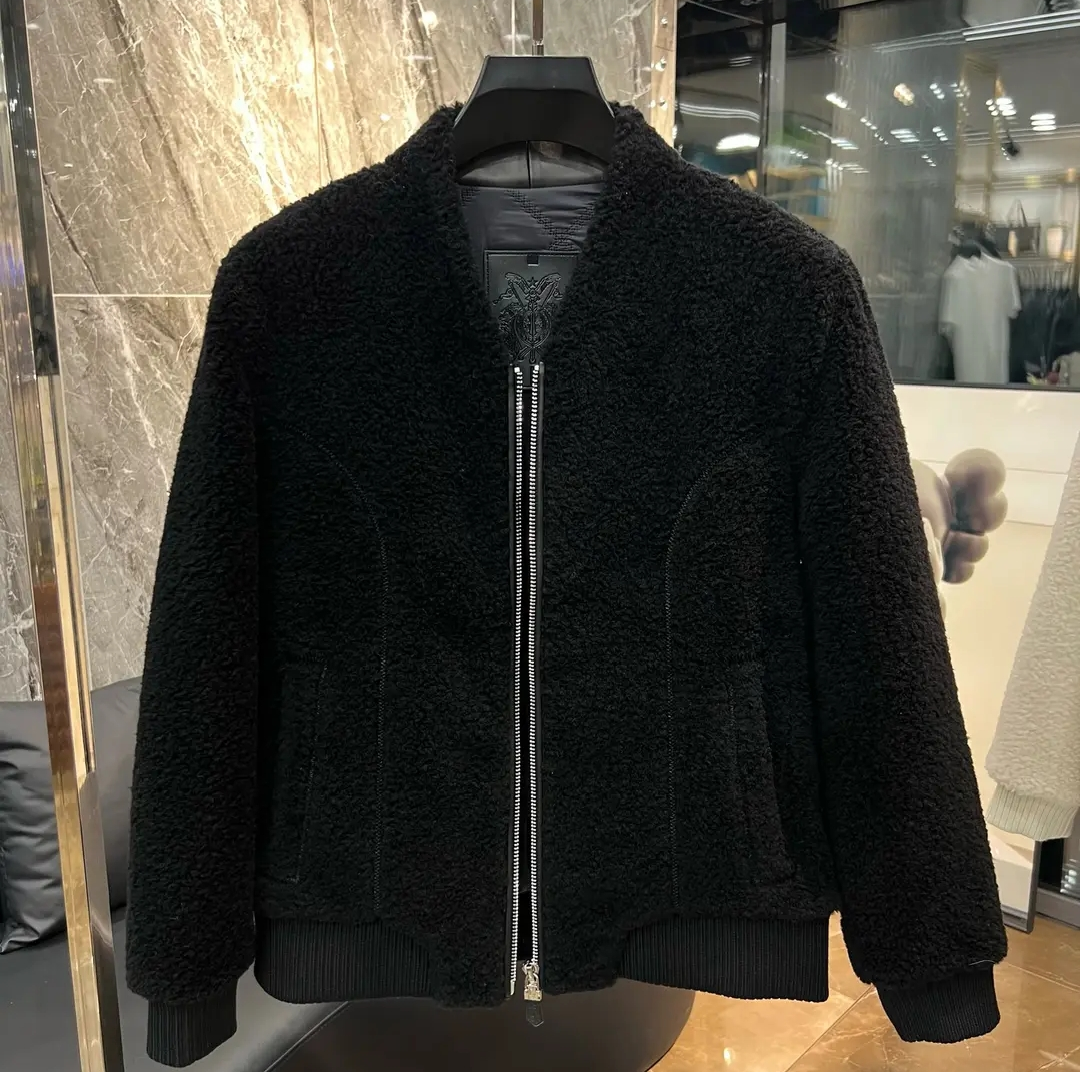 Men's high-end shearling jacket