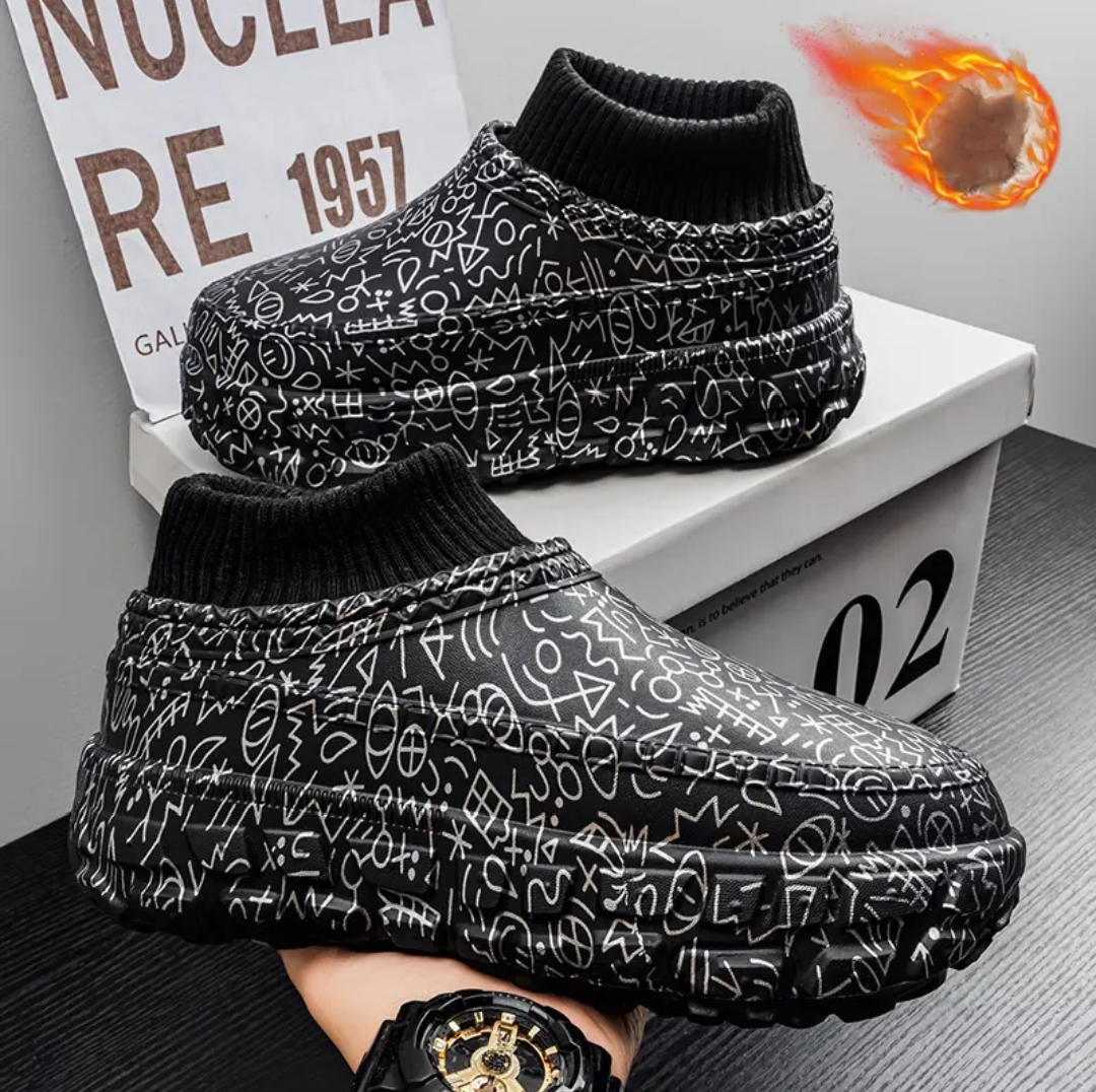 Fleece-lined and thickened snow boots--Couple style