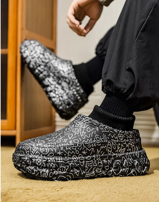 Fleece-lined and thickened snow boots--Couple style