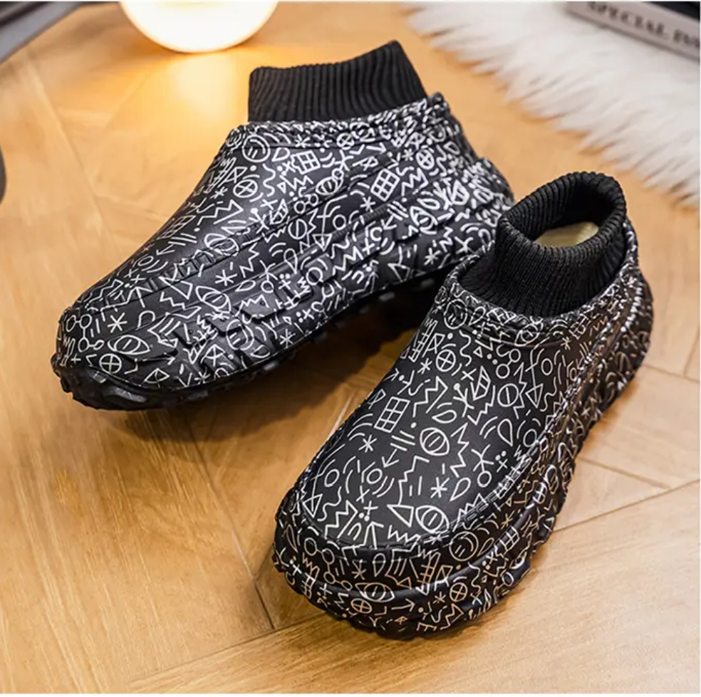 Fleece-lined and thickened snow boots--Couple style