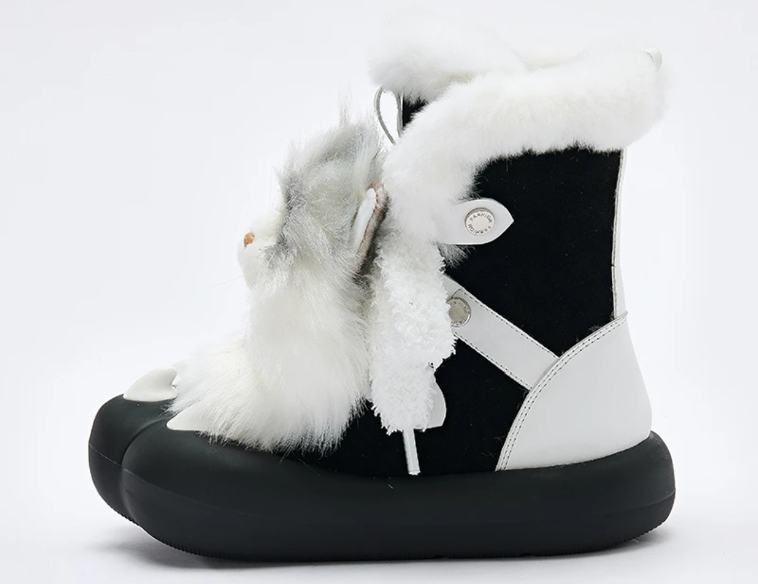 Kitten Plush Snow Boots