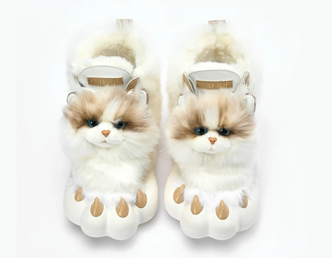 Kitten Plush Snow Boots