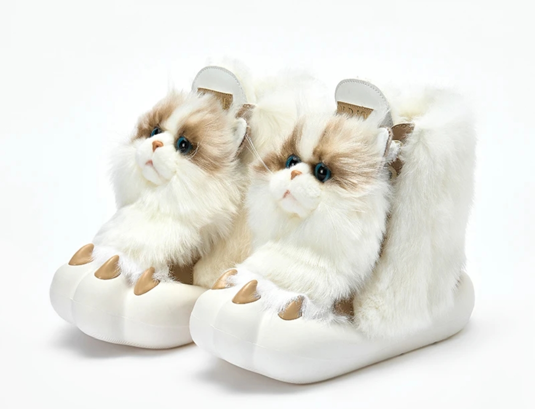Kitten Plush Snow Boots