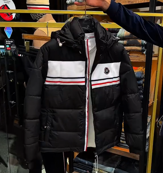Men's high-end hooded down jacket
